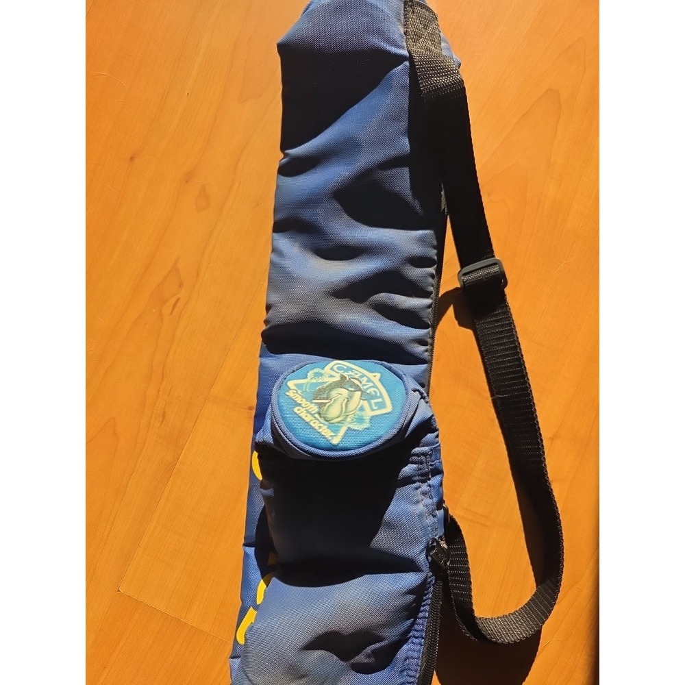 Joe Camel Insulated Soda Beer 6-Can Holder Sleeve W/ Adjustable Strap 1990s Vint - Picture 2 of 6